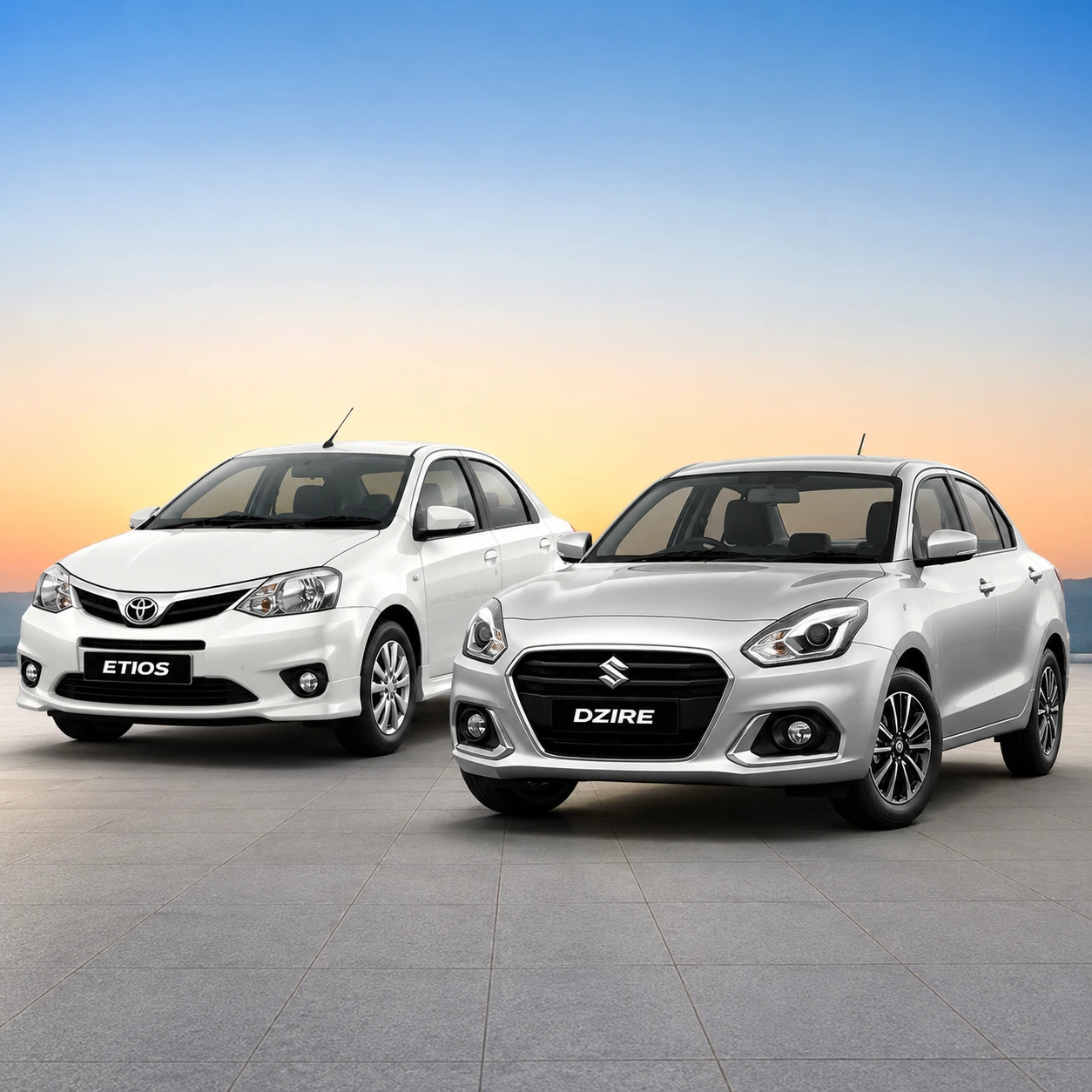 Etios and dzire 1