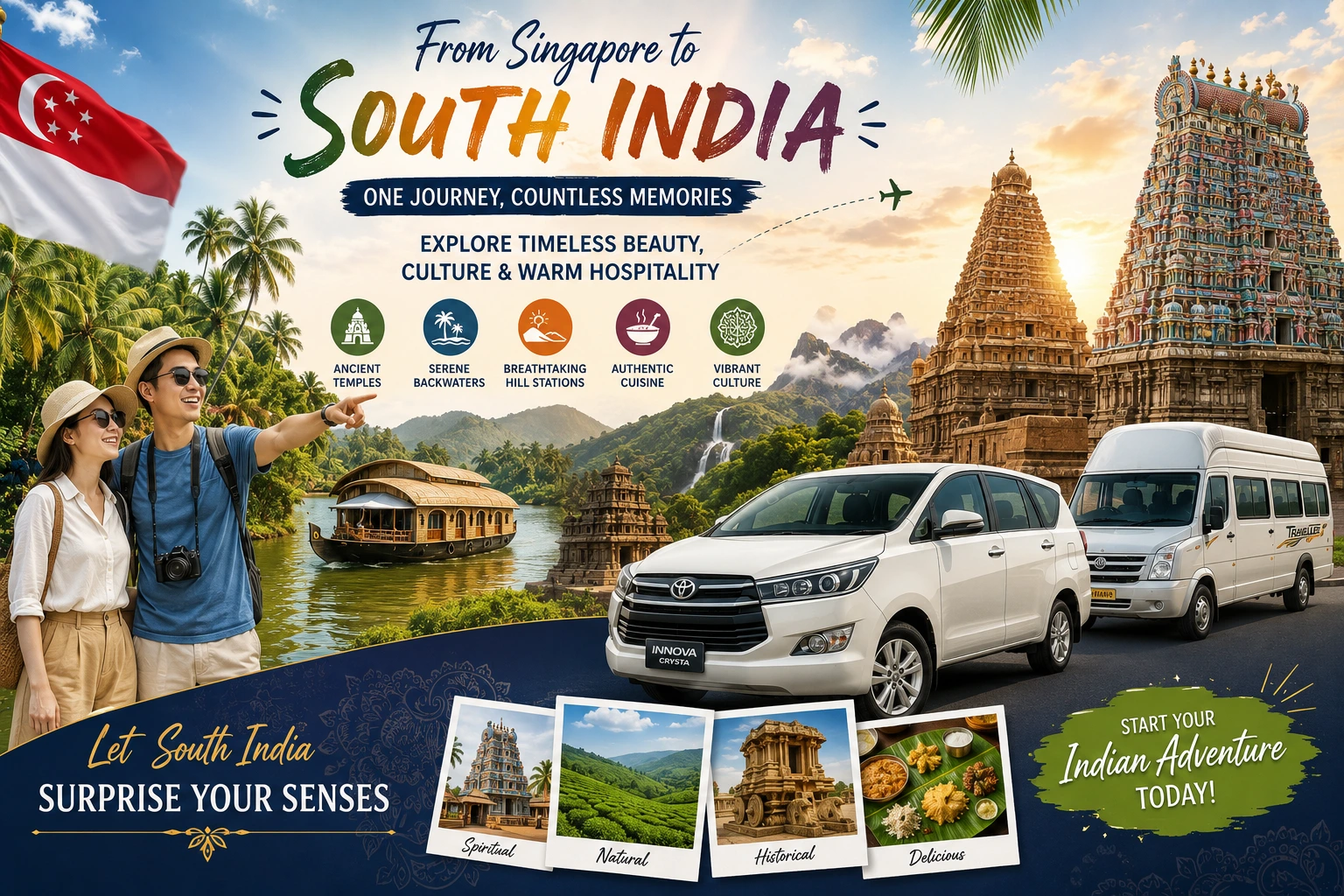 Singapore to South India